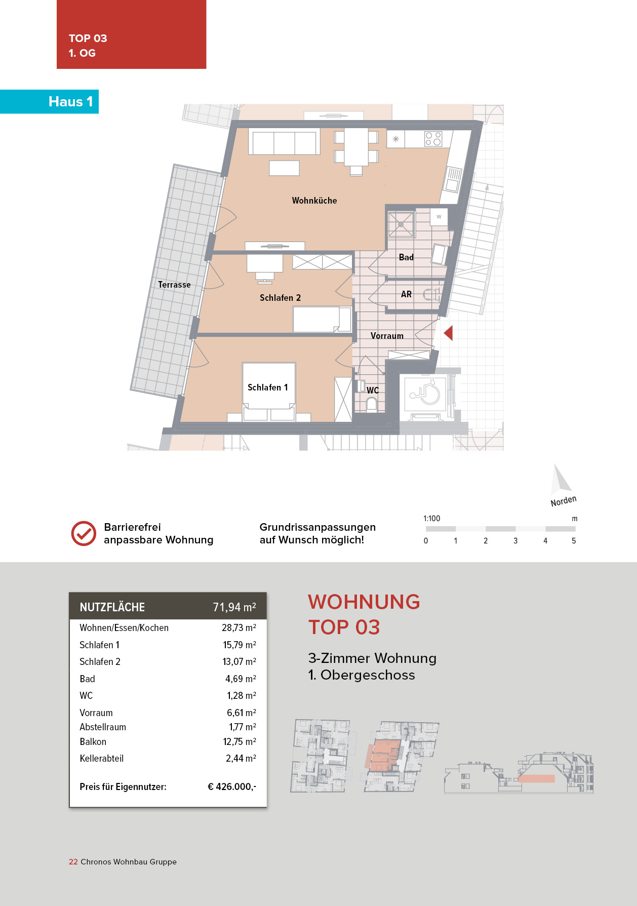 Top 03 (Haus 1) - Canavesegasse 4, Wien-Liesing