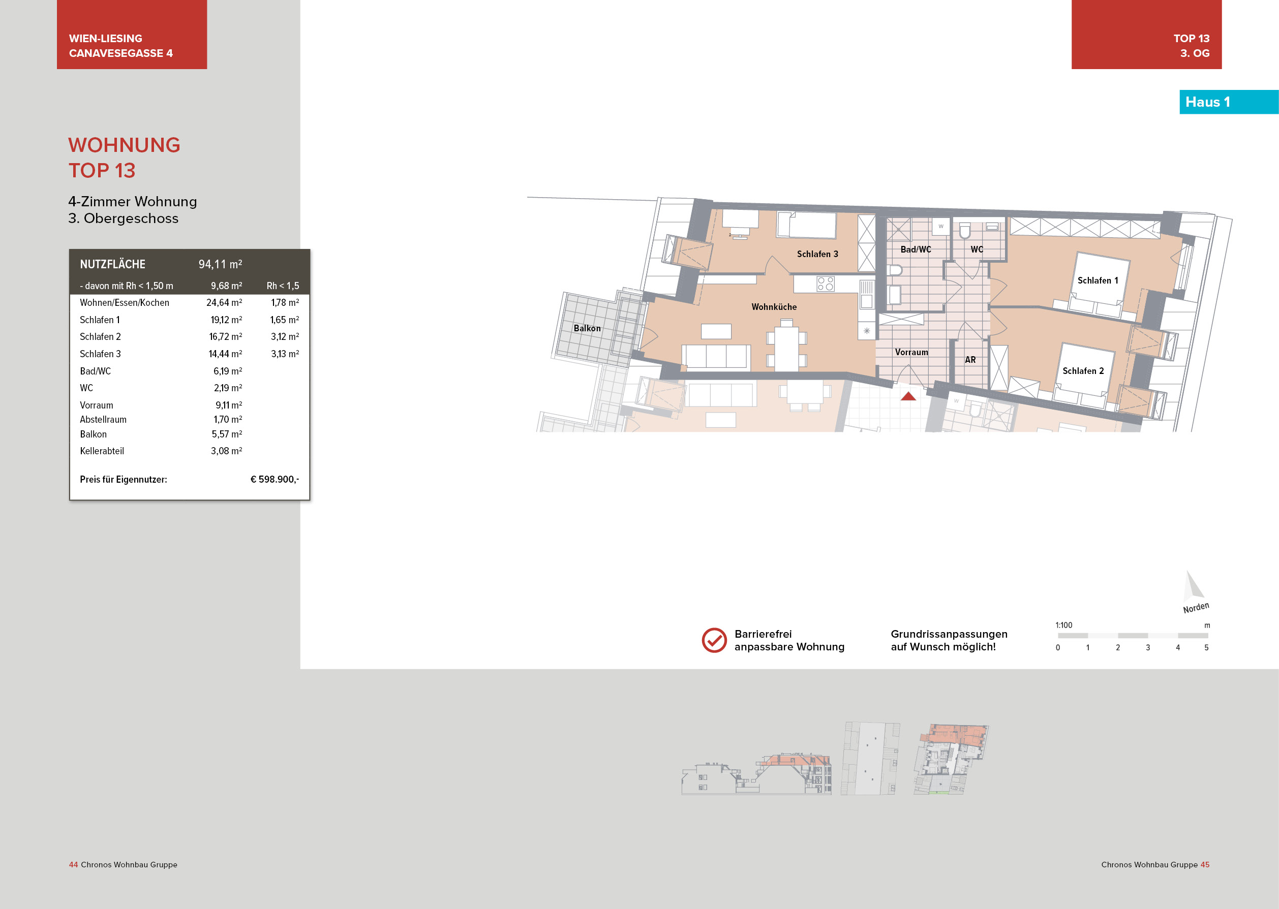 Top 13 (Haus 1) - Canavesegasse 4, Wien-Liesing