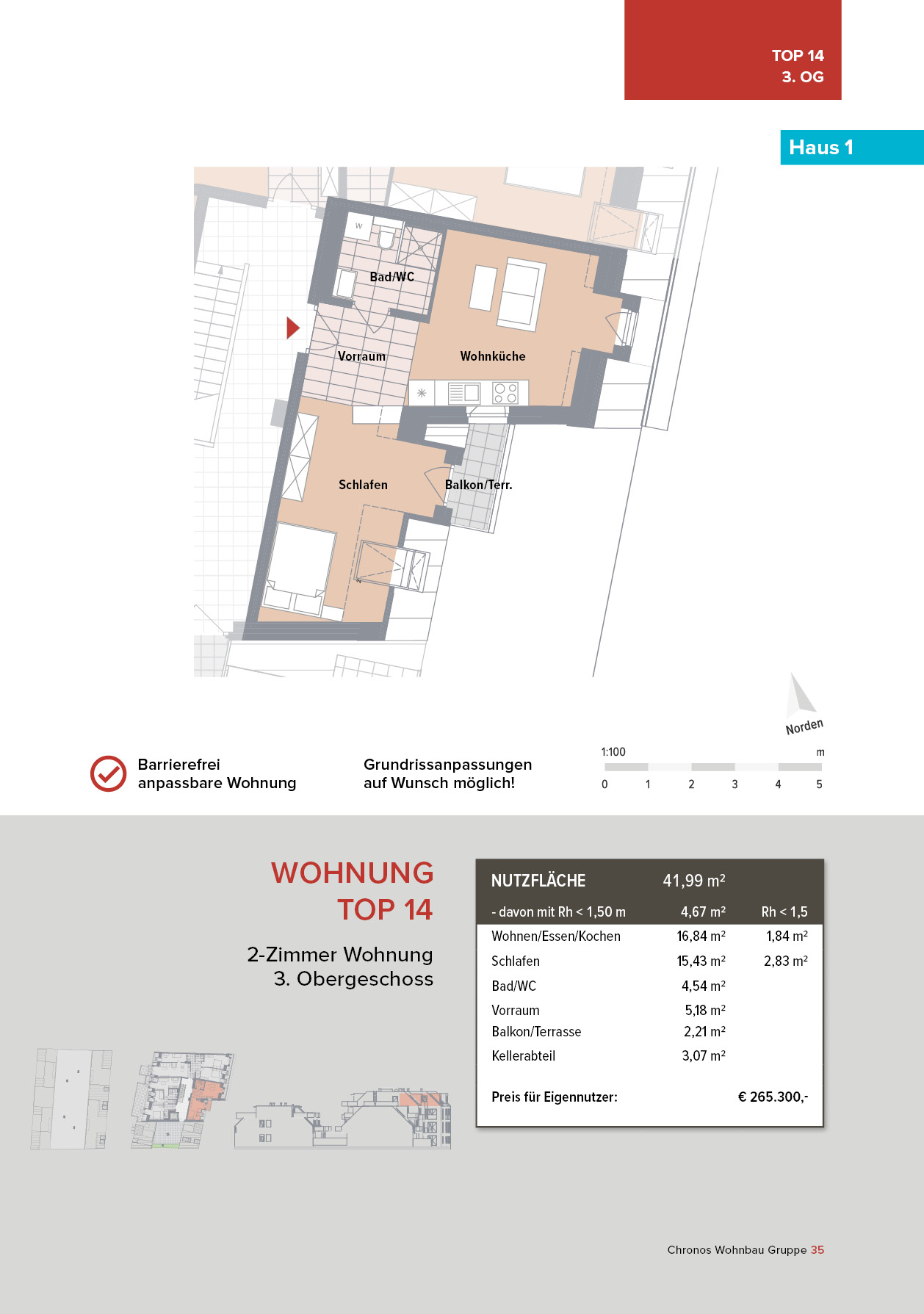 Top 14 (Haus 1) - Canavesegasse 4, Wien-Liesing