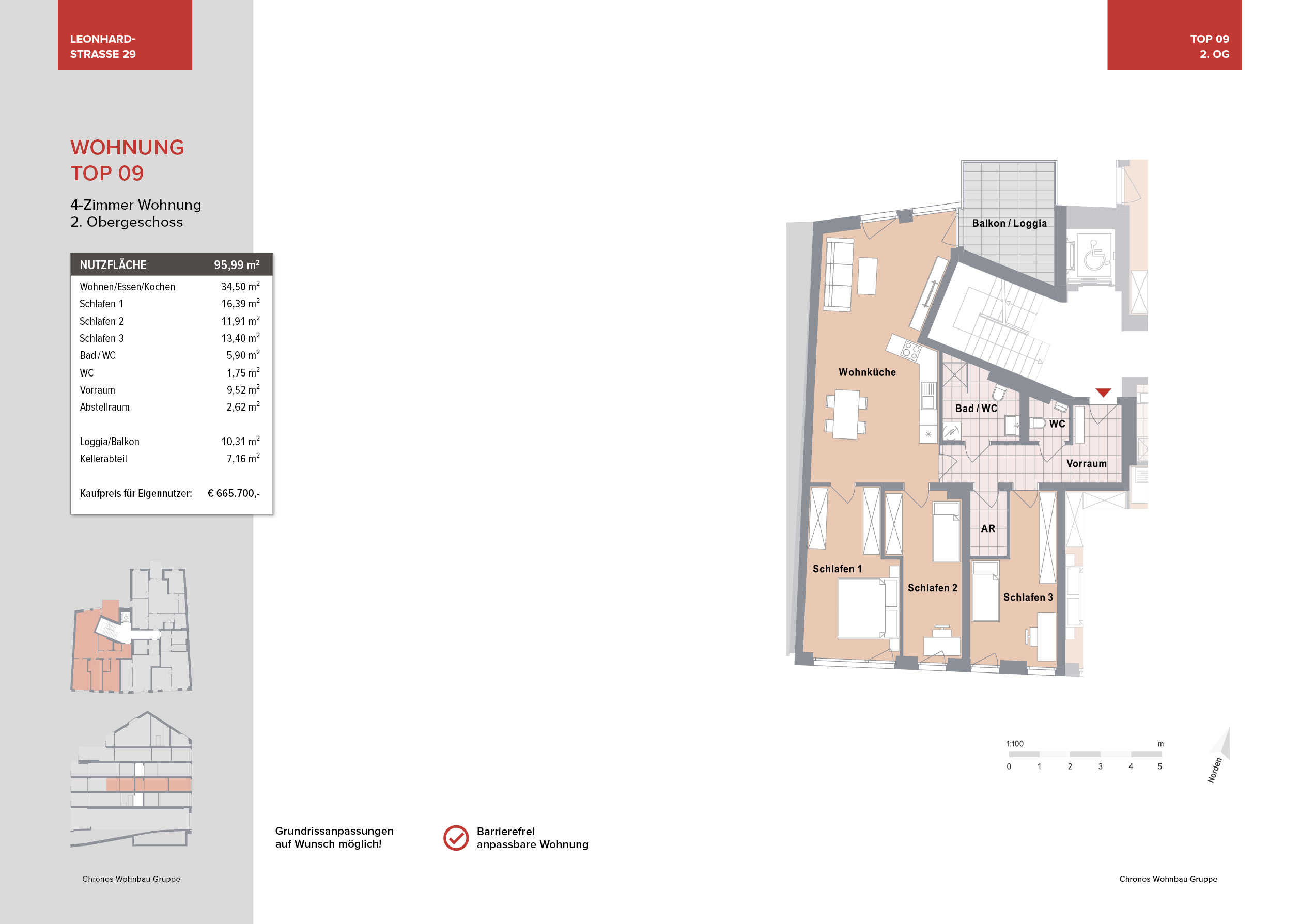 Top 09 - Leonhardstraße 29, Graz-St. Leonhard